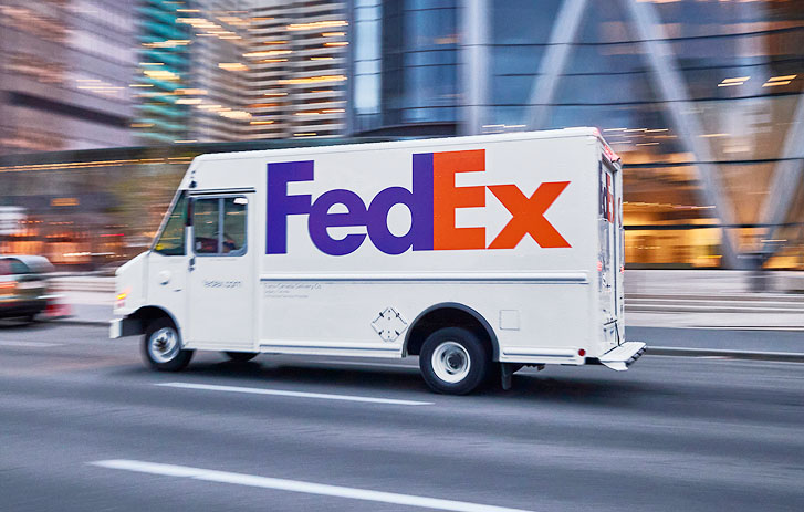 Fast delivery truck
